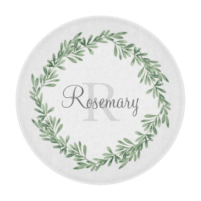 Planche À Découper Arrosage Rosemary Wreath (Devant)