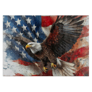Planche À Découper Art aigle patriotique audacieux