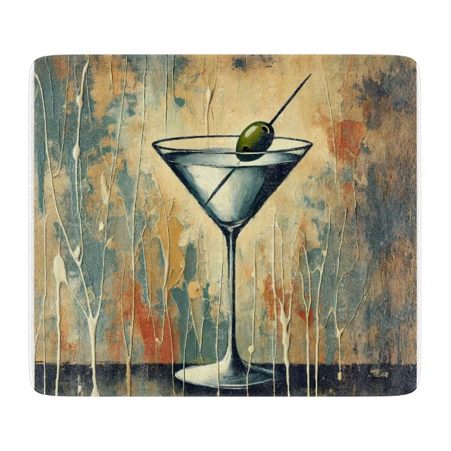 Planche À Découper Art de Martini en techniques mixtes du milieu du s (Devant)