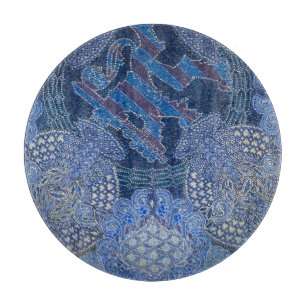 Planche À Découper Art de mosaïque ornée bleue, Allemagne