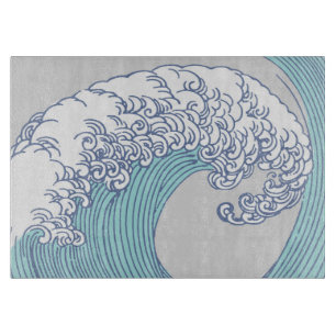 Planche À Découper Art de vague de surf Ukiyo-e japonais vintage de l