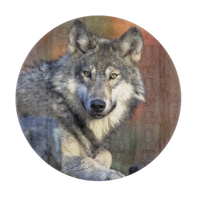 Planche À Découper Art de Wolf Lovers (Devant)