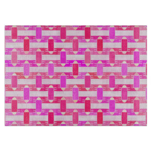 Planche À Découper Art Déco chic industriel - rose, fuchsia, orchidée