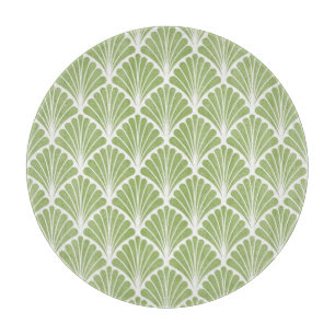 Planche À Découper Art déco géométrique, motif transparent