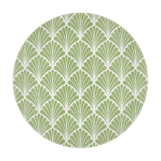 Planche À Découper Art déco géométrique, motif transparent (Devant)