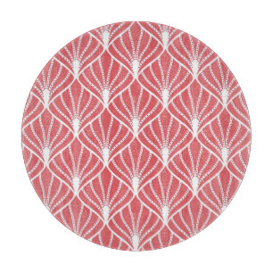 Planche À Découper Art Déco, motif sans couture géométrique.