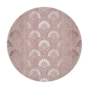 Planche À Découper Art Déco : Or Lattice Elégance.