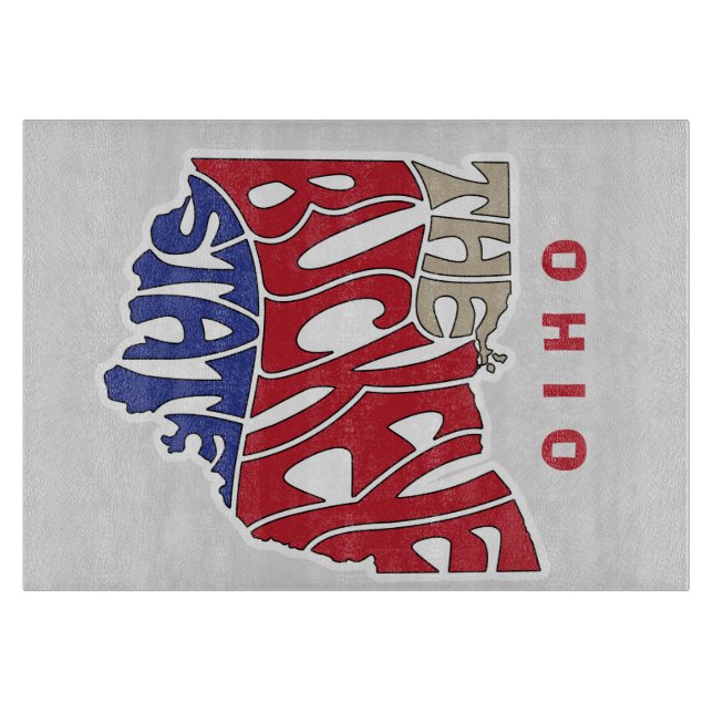 Planche À Découper Art des mots du surnom de l'Ohio (Devant)