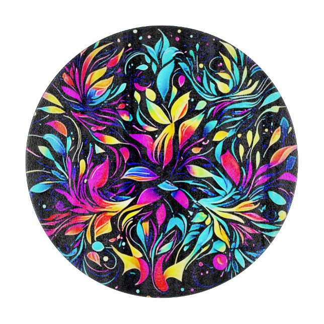 Planche À Découper Art floral Neon (Devant)