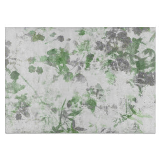 Planche À Découper Art moderne du motif de fleurs et de la texture mu