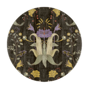 Planche À Découper Art Nouveau Floral : Motif Vintage