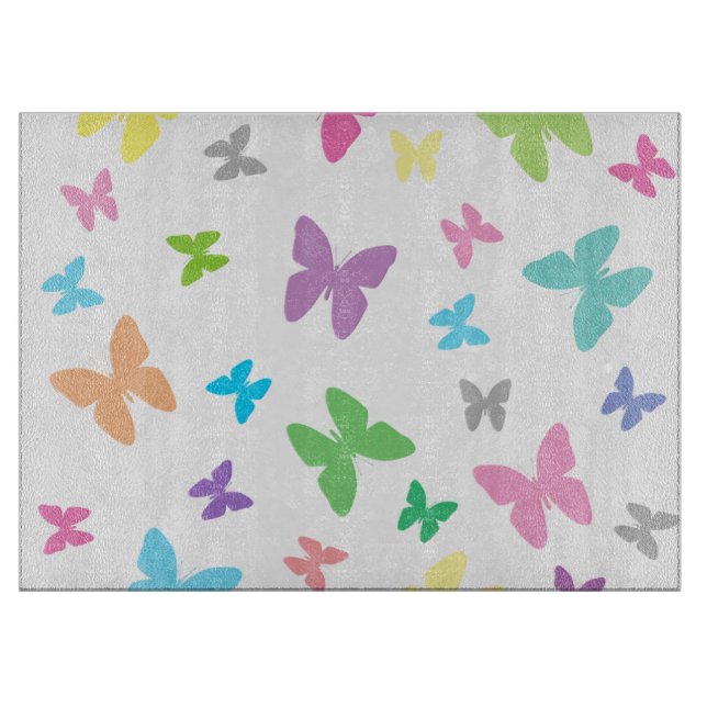 Planche À Découper Art papillon coloré (Devant)