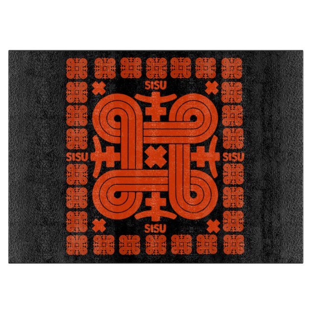 Planche À Découper Art Sisu finlandais (Devant)