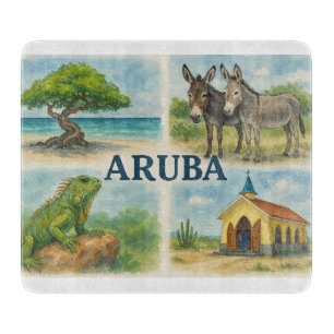 Planche À Découper Aruba multivu aquarelle