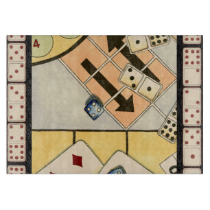 Planche À Découper Assortiment brouillé des jeux de hasard