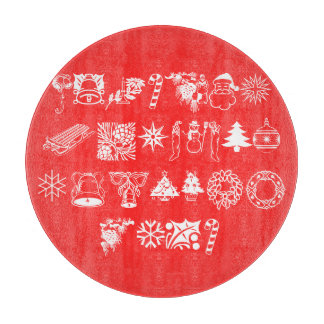 Planche À Découper Atelier de Noël Snowman Santa Claus