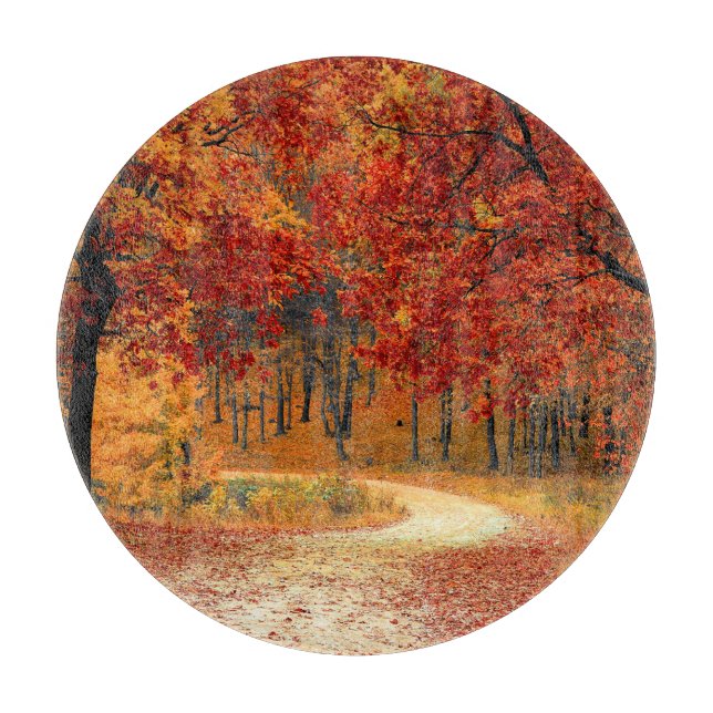 Planche À Découper automne dans la forêt (Devant)