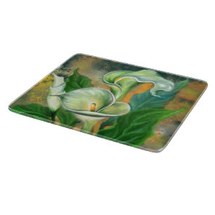 Planche à découper aux Calla Lilies