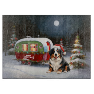 Planche À Découper Aventure de Noël en caravane de montagne bernoise