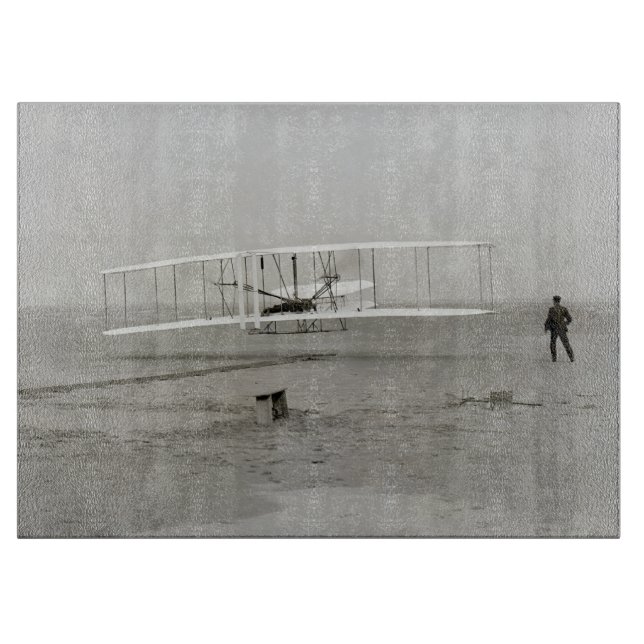 Planche À Découper Avion des Frères Wright Premier Vol en Avion Aviat (Devant)