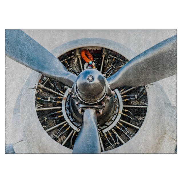 Planche À Découper Avion Douglas DC-3. Hélice (Devant)