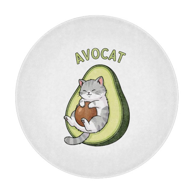 Planche À Découper Avocat Cuteness (Devant)