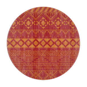 Planche À Découper Aztec Retro : Design Motif Vintage.