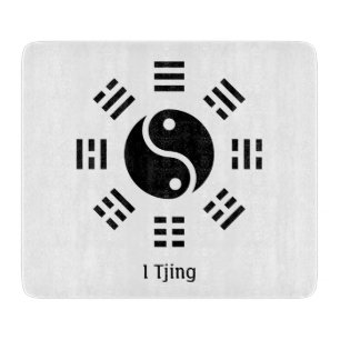 Planche À Découper Ba Gua, huit trigrammes, Yin yang personnalisable