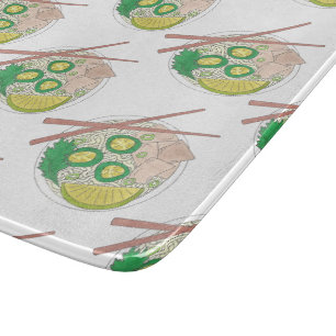 Planche À Découper Baguettes de soupe à la nouille de poulet pour ali