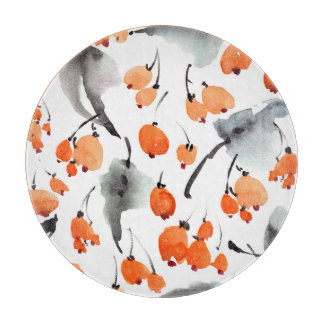 Planche À Découper Baies, aquarelle feuille, illustration d'encre, co