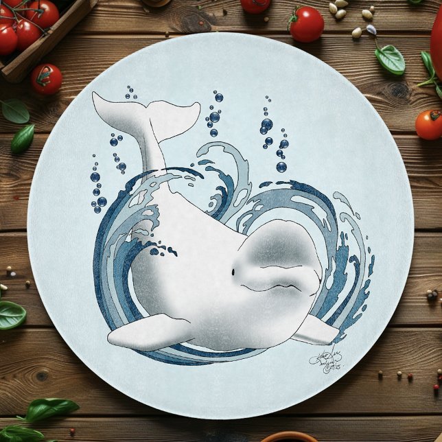 Planche À Découper Baleine Béluga Bleue (Créateur téléchargé)