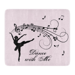 Planche À Découper Ballerine Danse avec moi Verre musical
