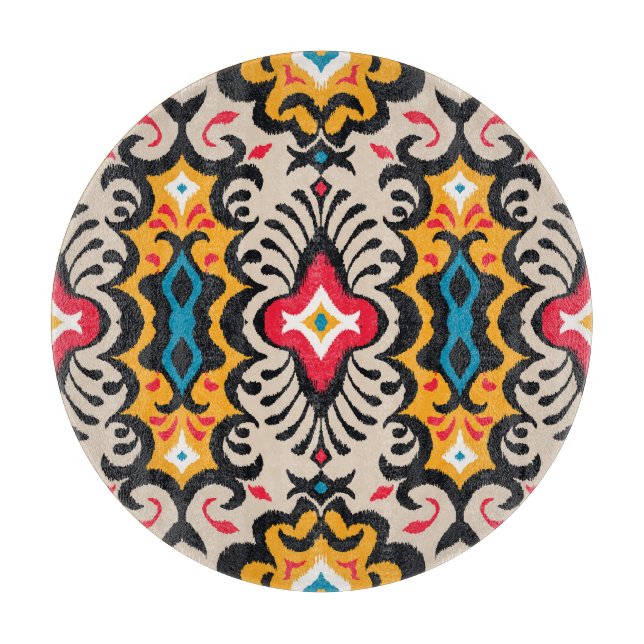Planche À Découper Bandana Print : Vintage Paisley Silk. (Devant)