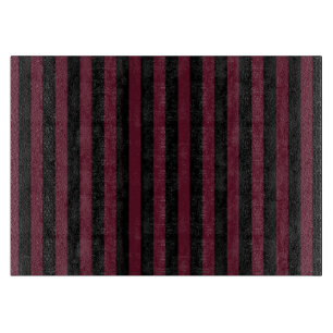 Planche À Découper Bande bordeaux et noire