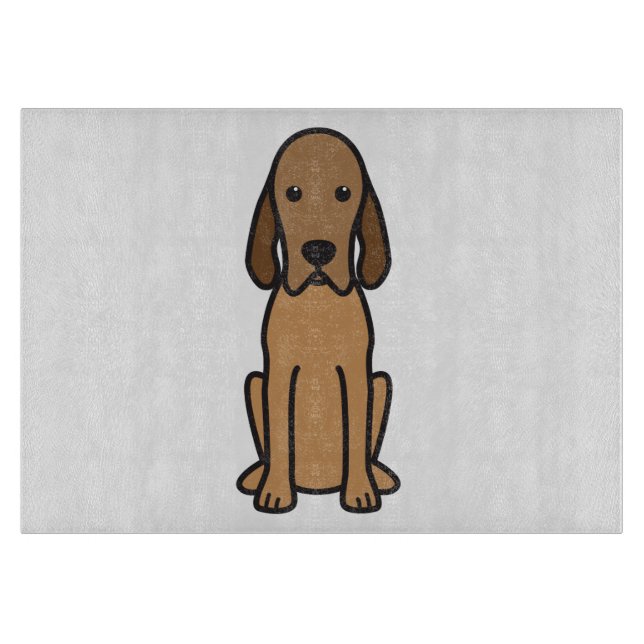 Planche À Découper Bande dessinée de chien de Coonhound de Redbone (Devant)