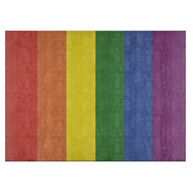 Planche À Découper Bandes arc-en-ciel (Devant)