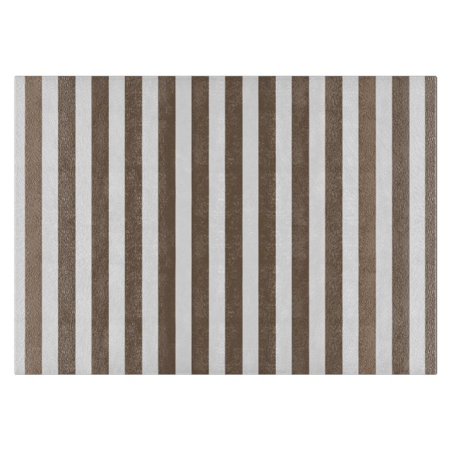 Planche À Découper Bandes de bonbons de couleur et blanc (Devant)