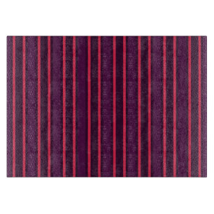 Planche À Découper Bandes de prunes et de bonbons rouges