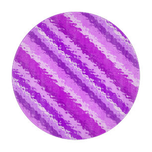 Planche À Découper Bandes de verre - nuances améthyste violet