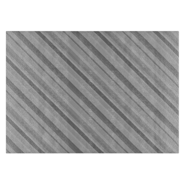Planche À Découper Bandes diagonales grises (Devant)
