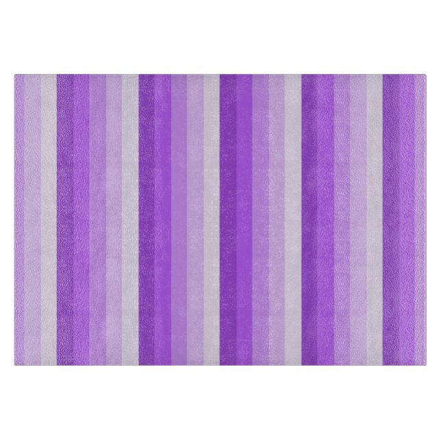 Planche À Découper Bandes d'ombre pourpres (Devant)