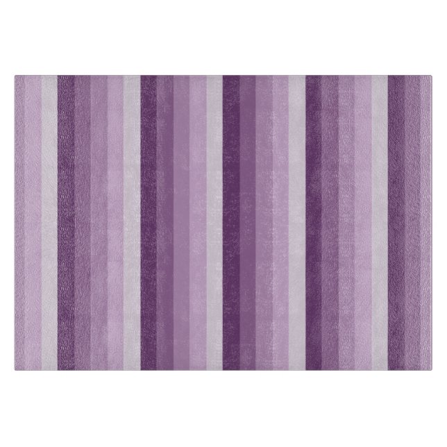 Planche À Découper Bandes d'ombre prune violette (Devant)