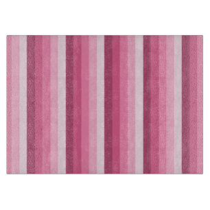 Planche À Découper Bandes d'ombre rose