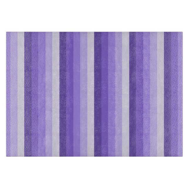 Planche À Découper Bandes d'ombre violette (Devant)