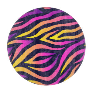 Planche À Découper Bandes holographiques, motif futuriste sans faille