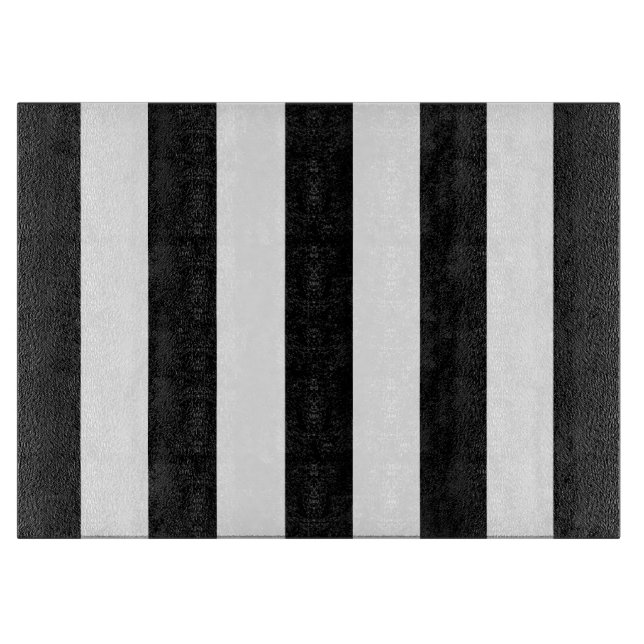 Planche À Découper Bandes noires et blanches, Motif rayé, Lignes (Devant)