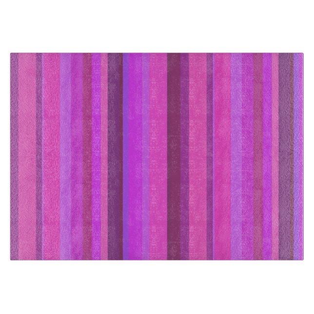 Planche À Découper Bandes verticales roses (Devant)