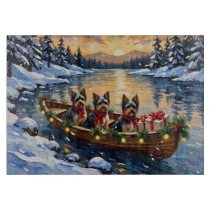 Planche À Découper Bateau de Noël Havanais Fêtes
