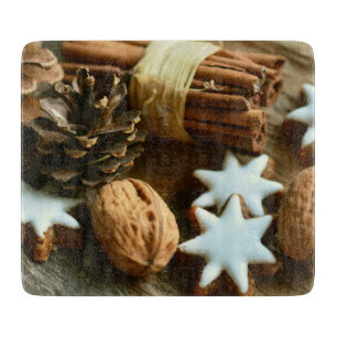 Planche À Découper Bâtons et étoiles de cannelle de Noël