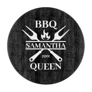 Planche À Découper BBQ Funny Barbecue personnalisé Queen Apron Cuttin